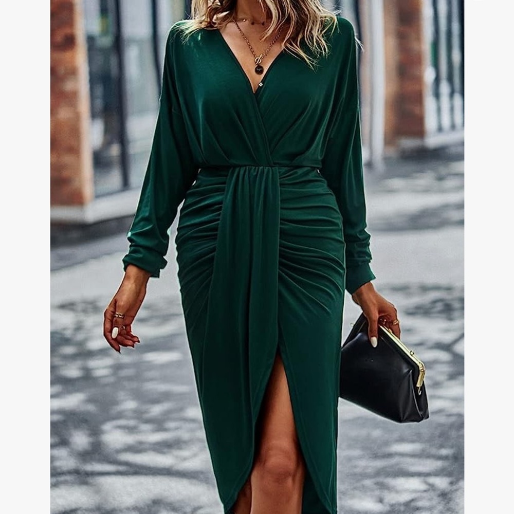 Prettygarden dark green cocktail dress